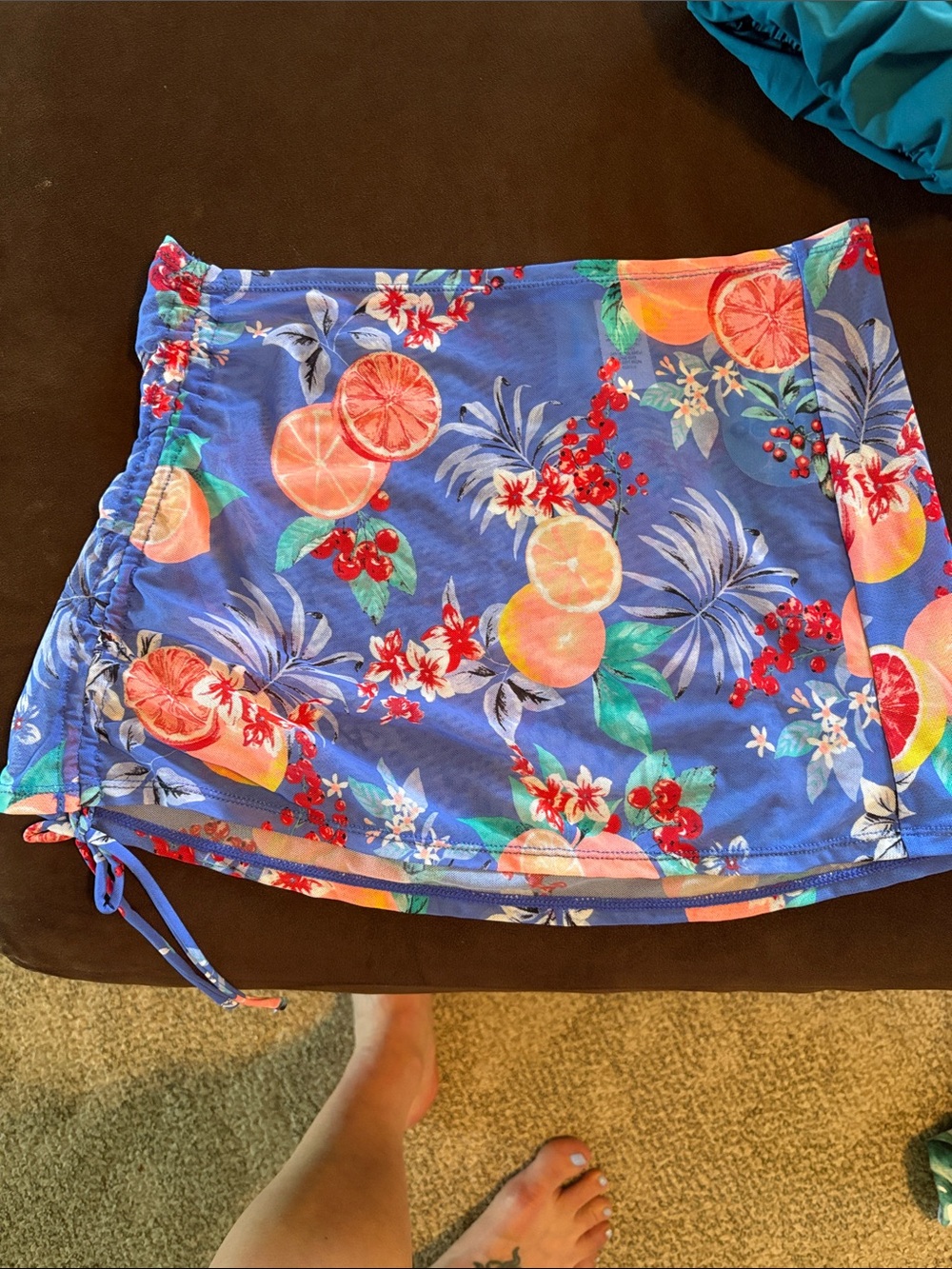 Decree Blue Floral Citrus Mini swim cover